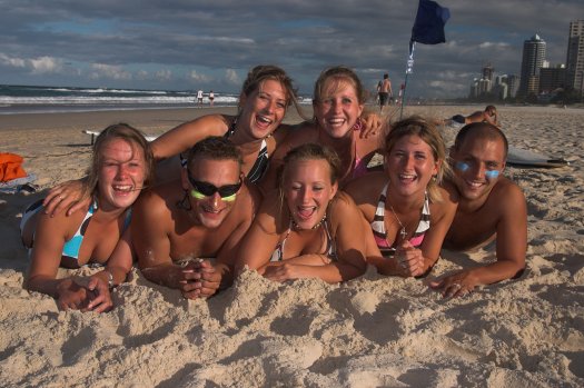 Guest's having fun on Surfers Paradise Beach